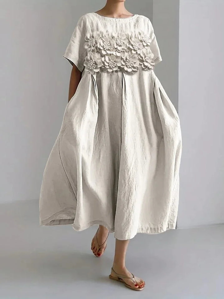 CLARA™ | Flattering Summer Floral Maxi Dress