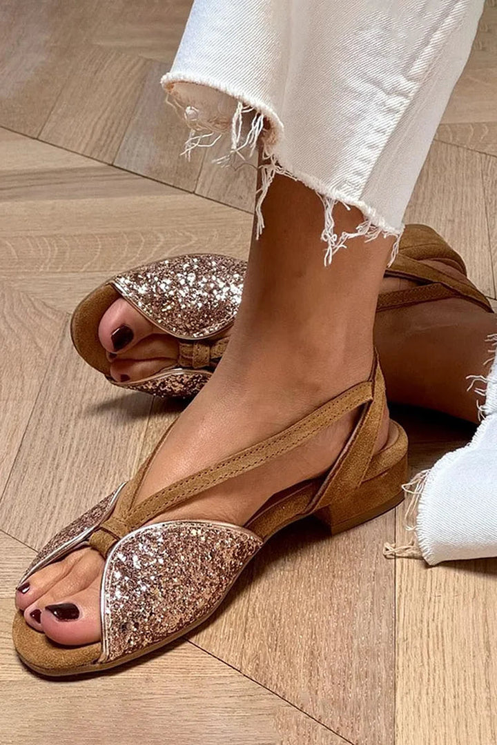 LOW GLITTER SANDAL