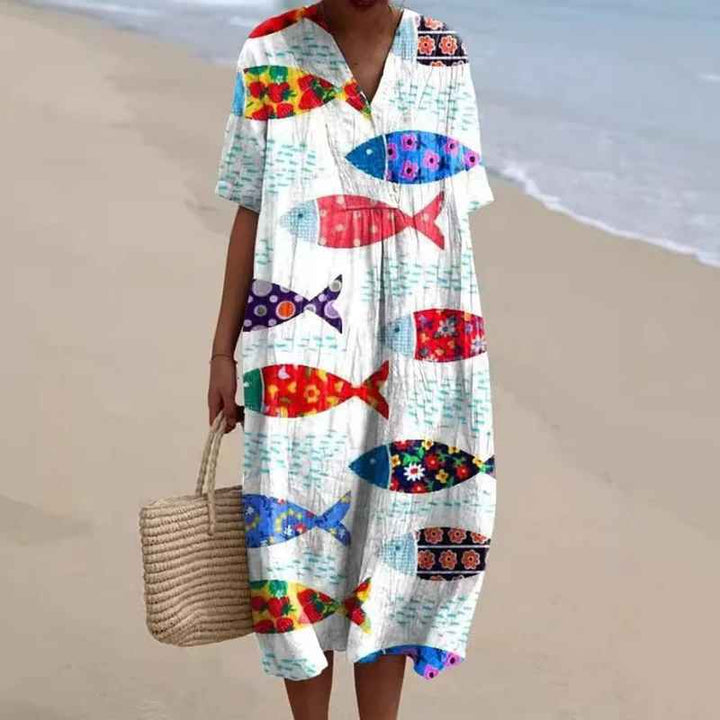 Hannah - Animal Print Vintage Dress