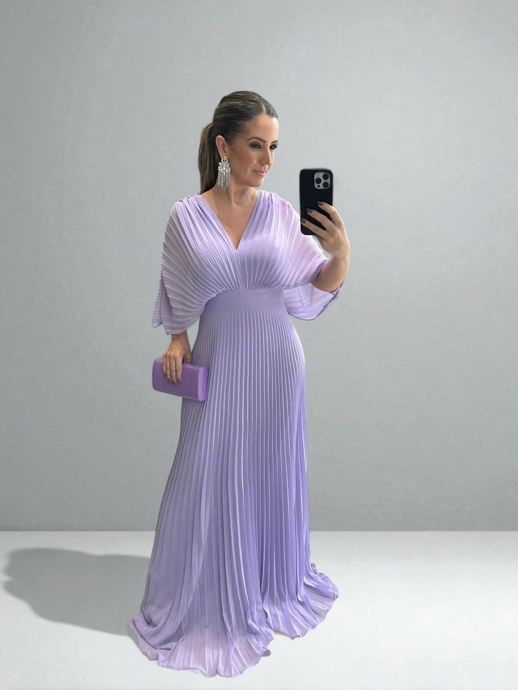 The Amara Pleated Maxi Dress