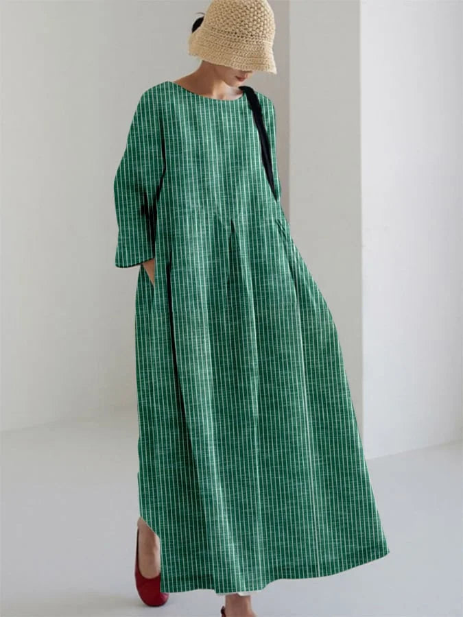 OLIVIA™ | Flattering Summer Stripped Maxi Dress