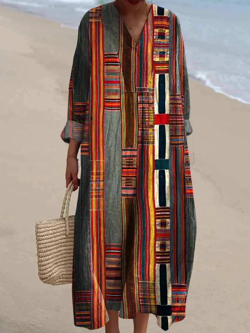 Lauren - Geometric Vintage Dress