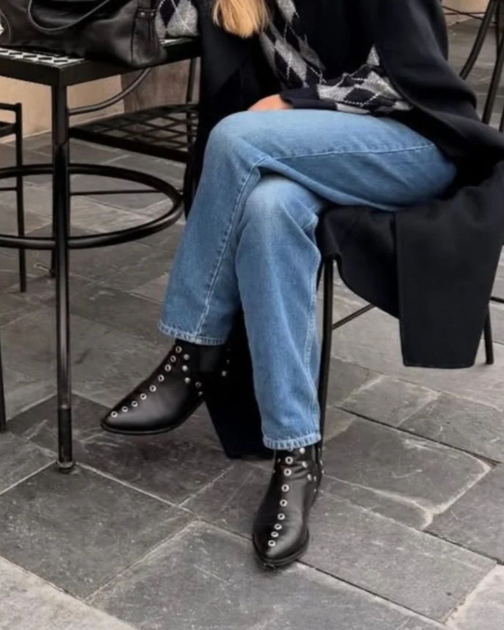 STUDDED ANKLE BOOT