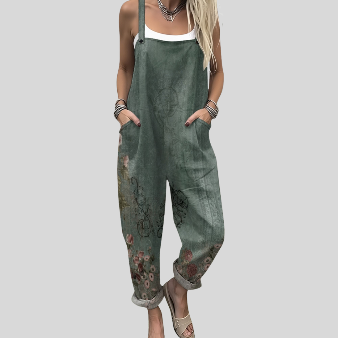 Gemma - Comfortable Printed Overalls