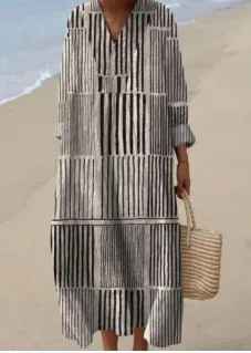 Lauren - Geometric Vintage Dress