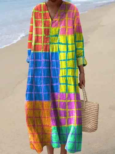 Lauren - Geometric Vintage Dress