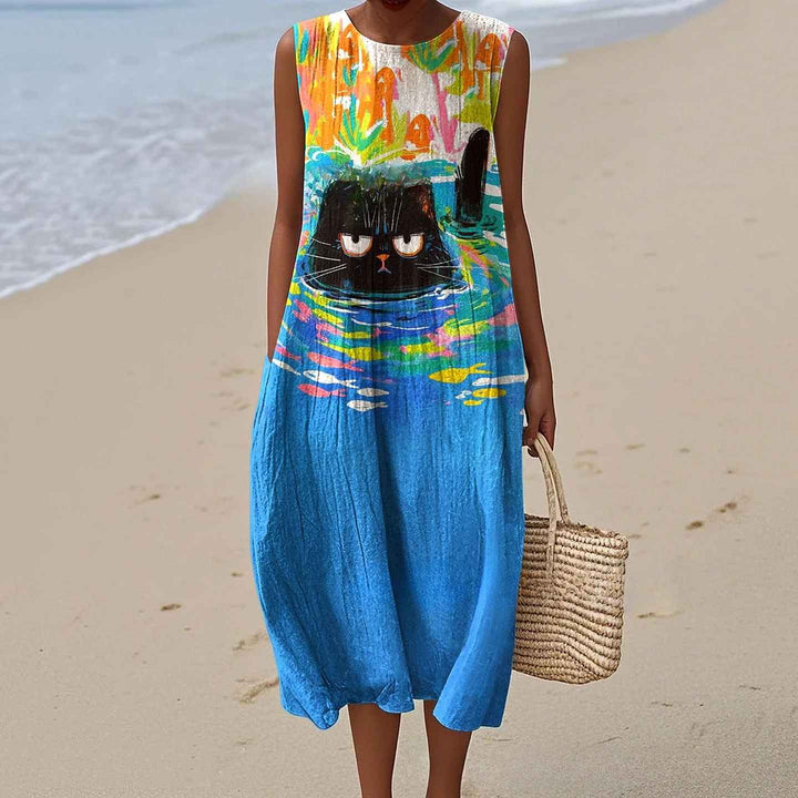 Kimberly - Animal Print Vintage Dress