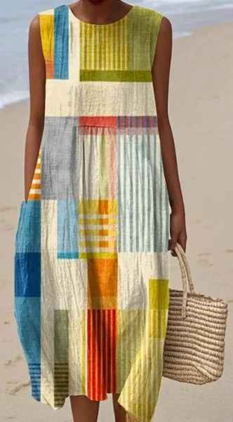 Rachel - Colorful Vintage Dress