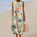 Katrina - Summer Dress with Vintage Floral Pattern