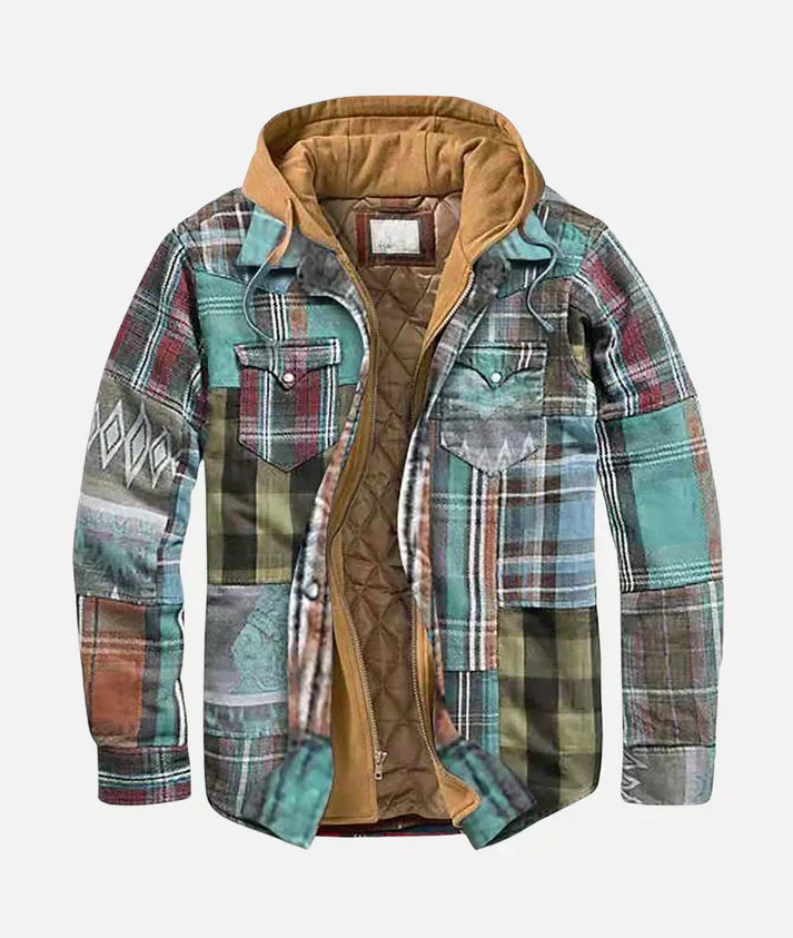 Abel | Checked Patchwork Jacket Full of Style