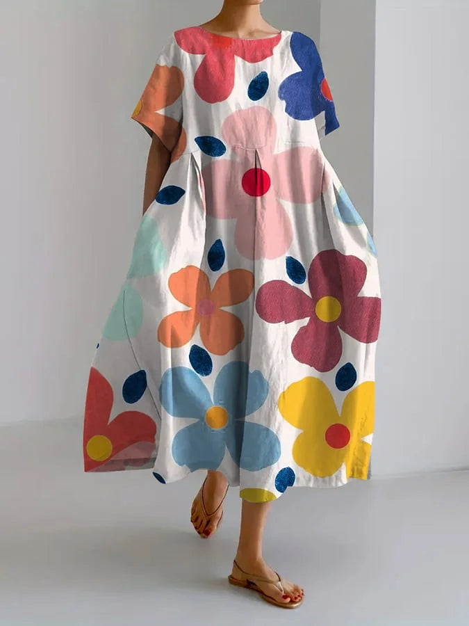 Florence™ | Flattering Summer Floral Maxi Dress