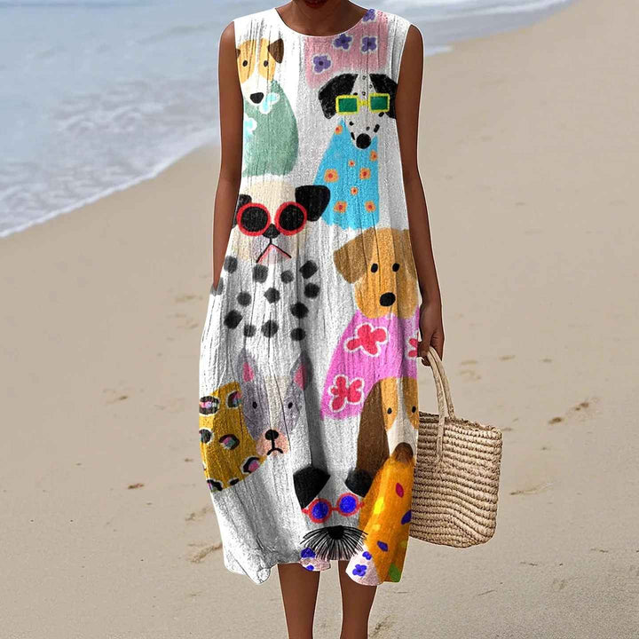 Kimberly - Animal Print Vintage Dress