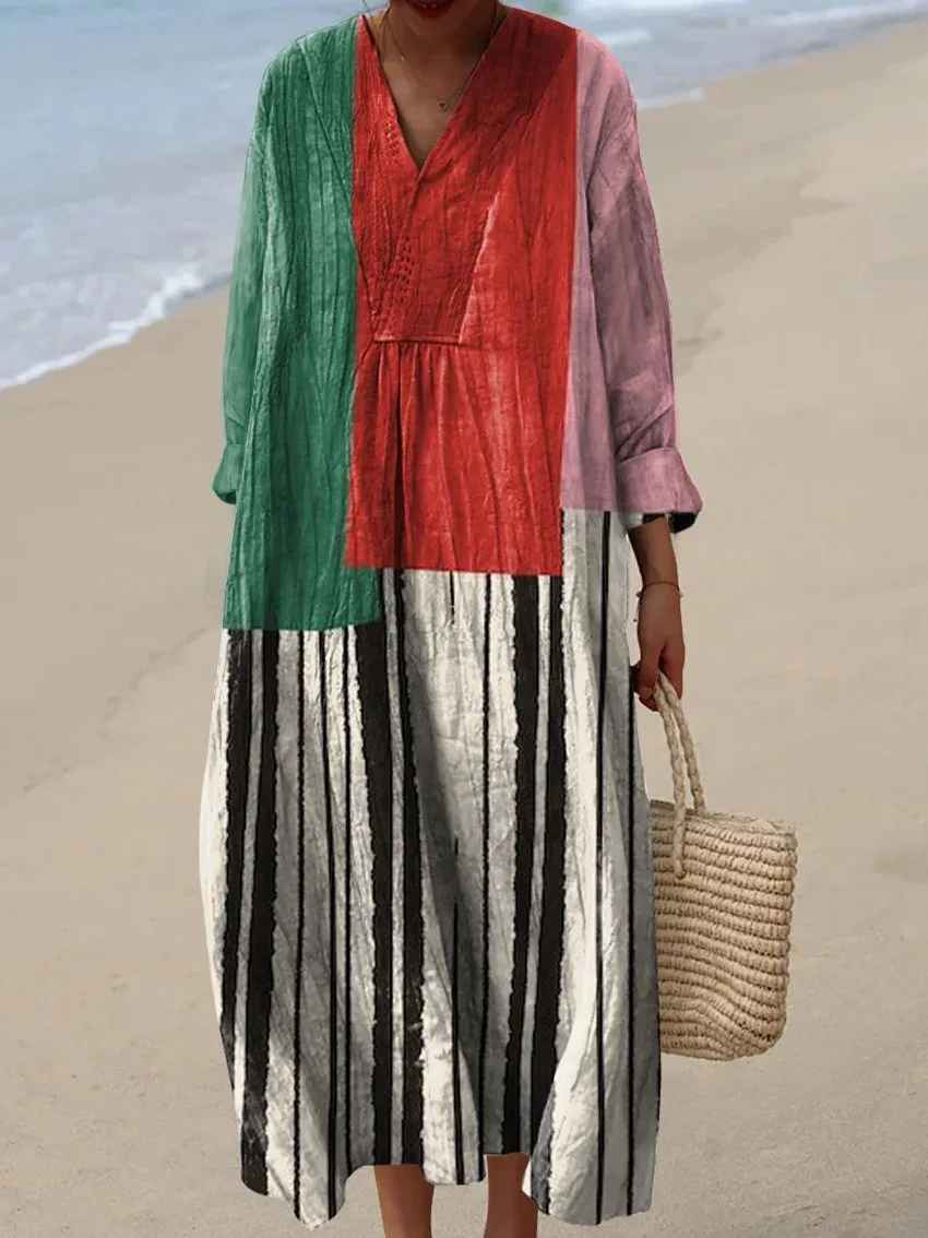 Lauren - Geometric Vintage Dress