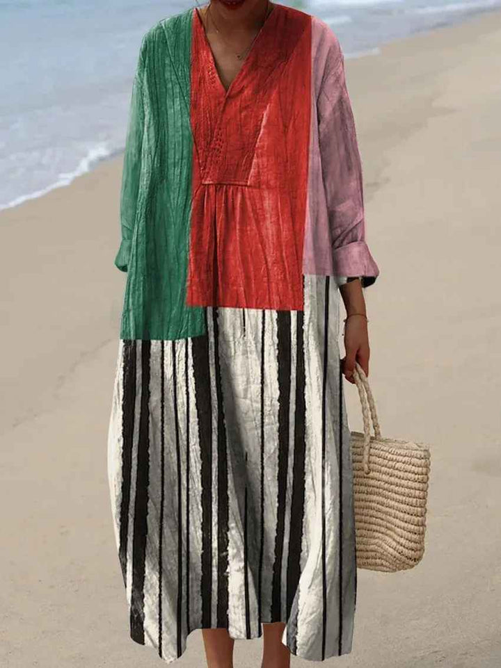 Lauren - Geometric Vintage Dress