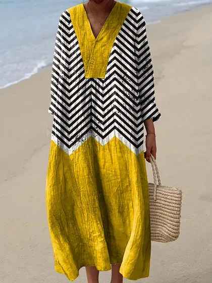 Lauren - Geometric Vintage Dress