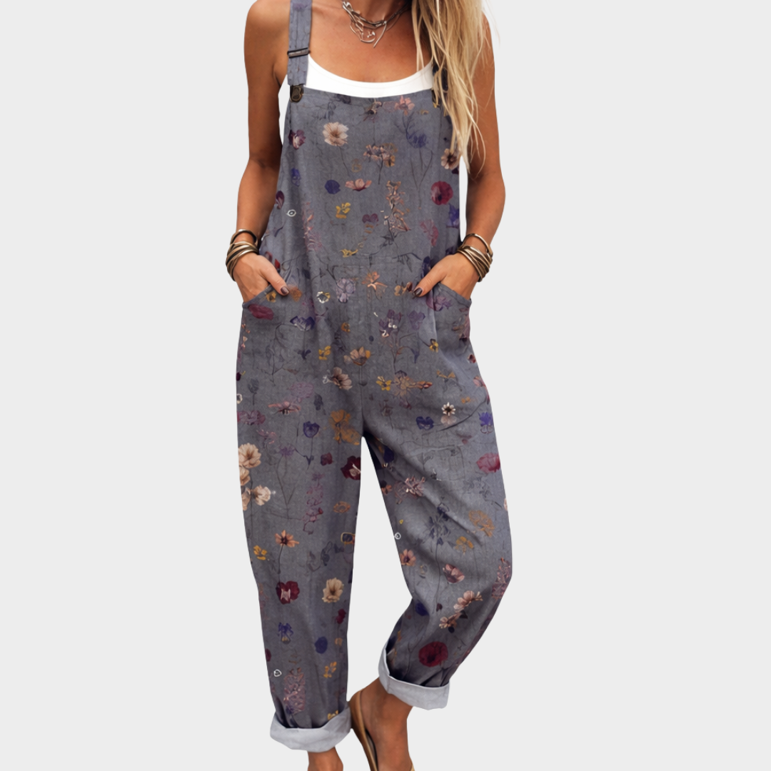 Linda - Comfortable Printed Overalls