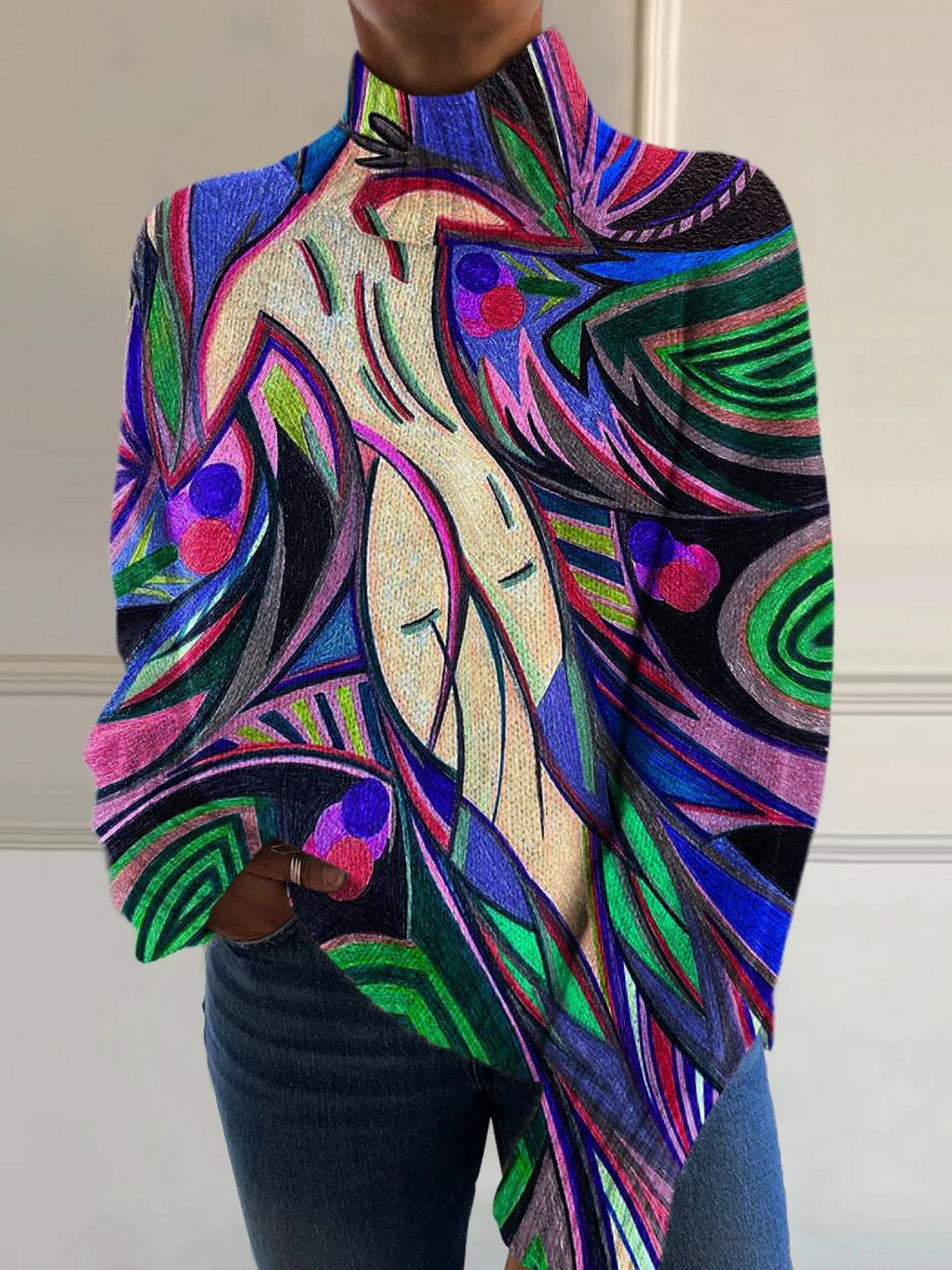 Maya | Retro Abstract White Backless