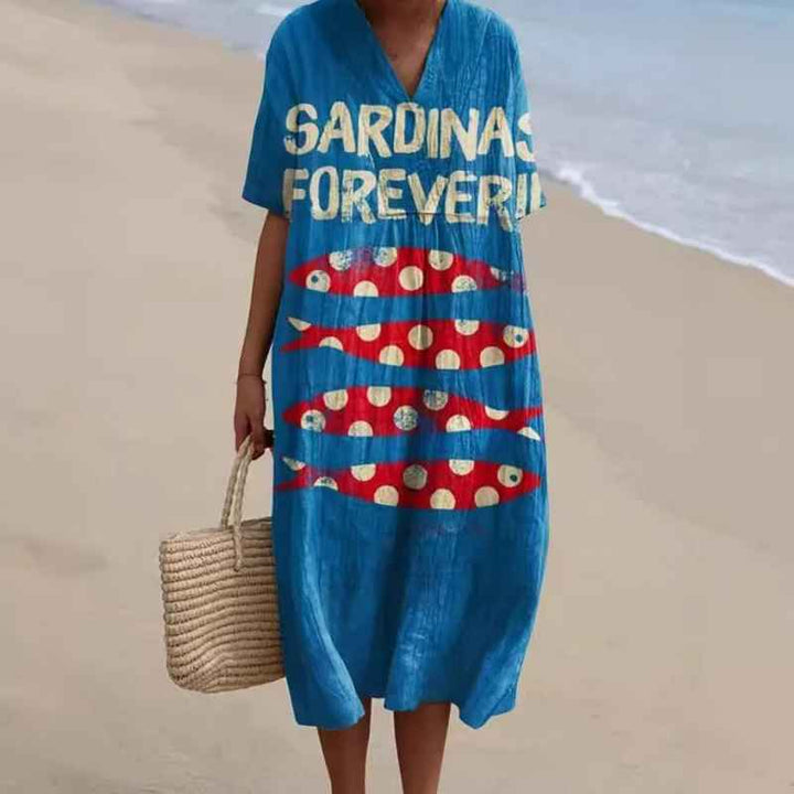Amanda - Animal Print Vintage Dress