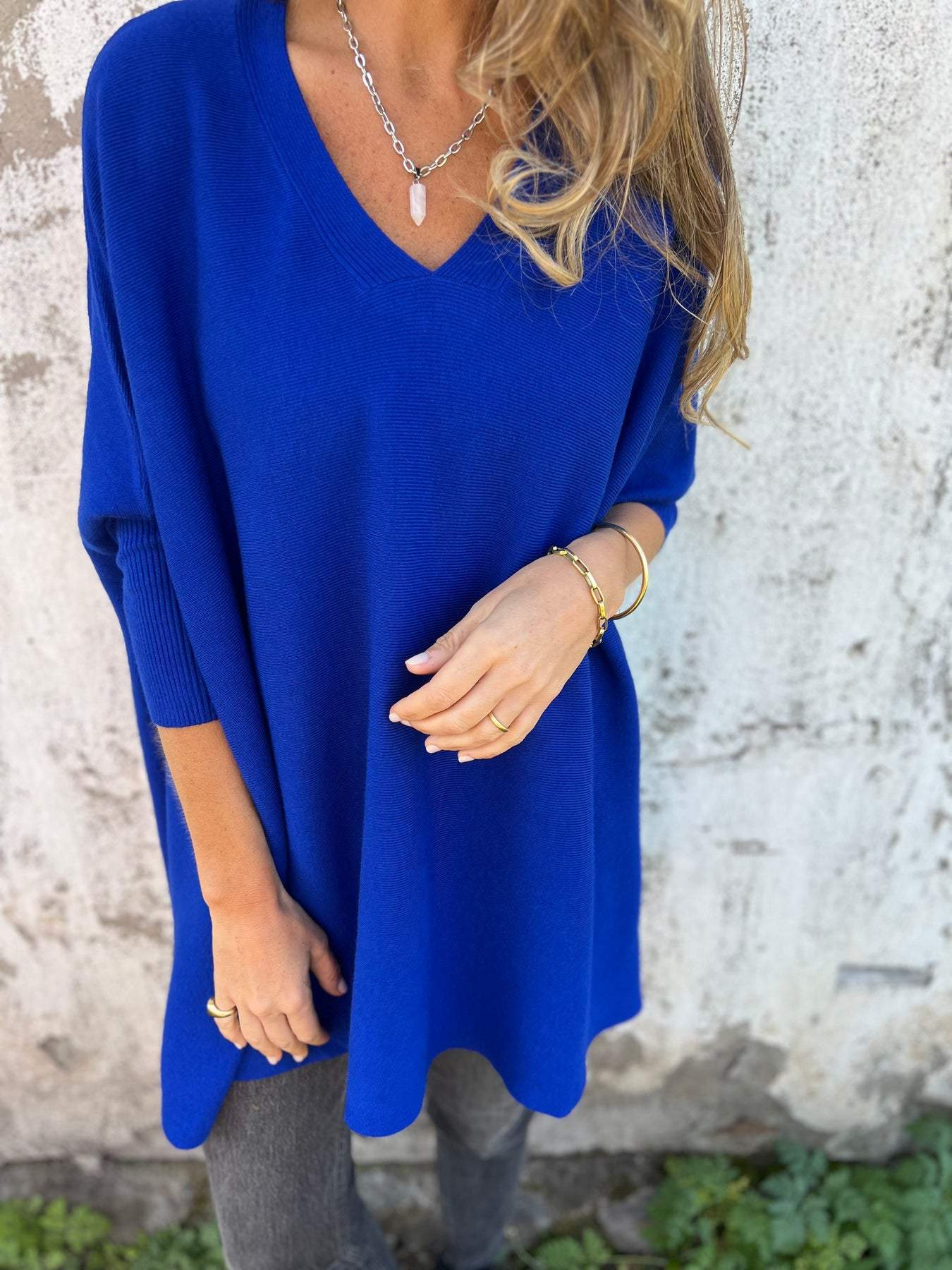 Grace™ - Comfortable V-neck Long Sleeve Sweater