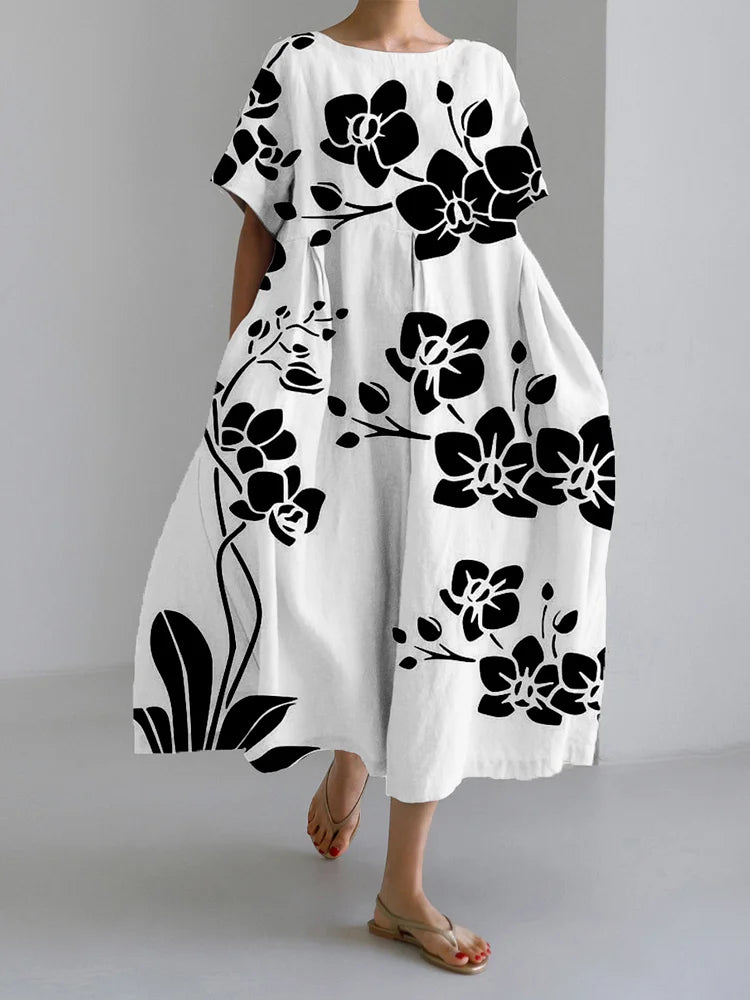 Jennifer™ | Flattering Summer Floral Maxi Dress