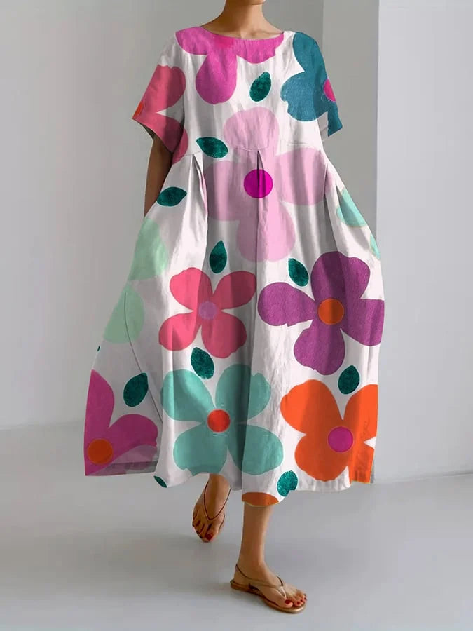 Florence™ | Flattering Summer Floral Maxi Dress