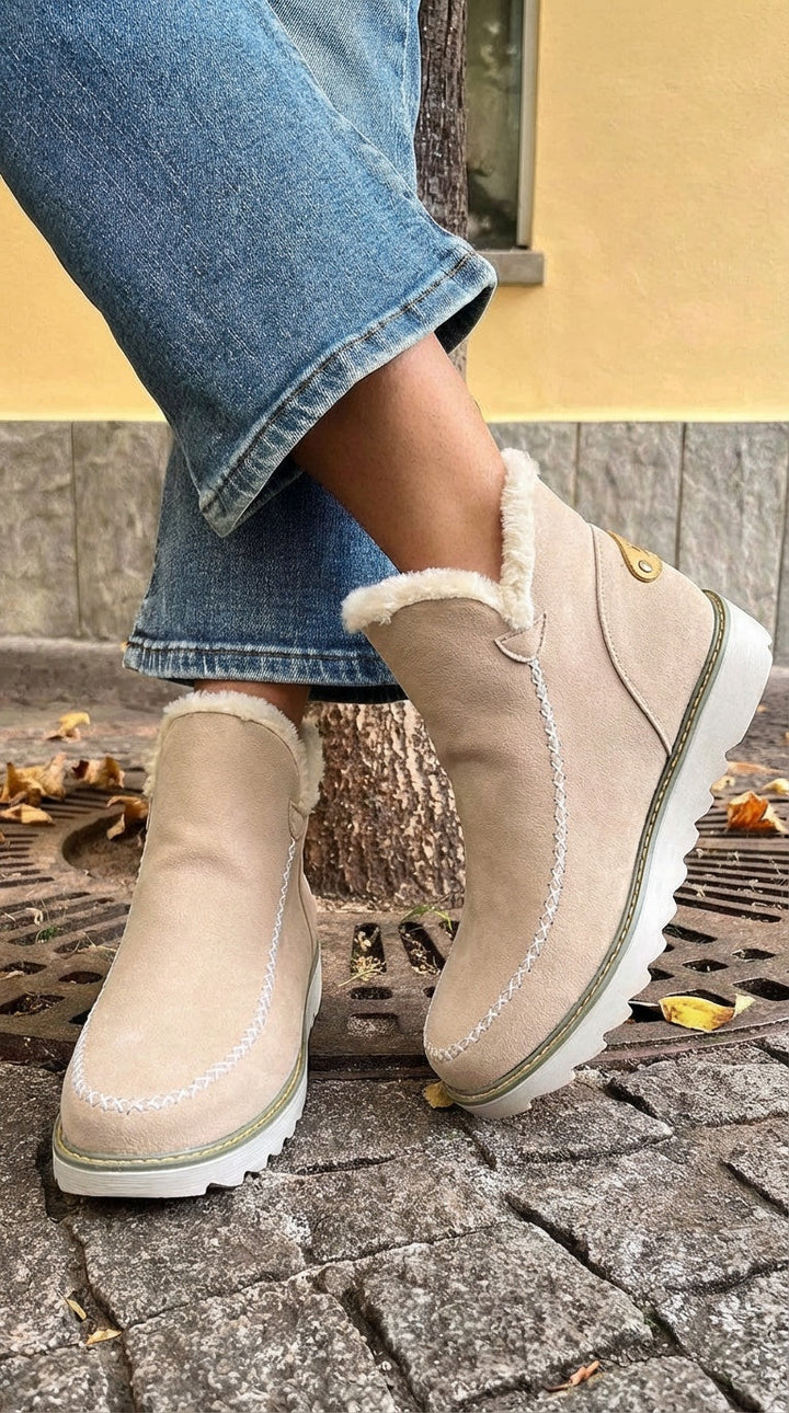 WINTER ANKLE BOOTS WITH SOFT LINING