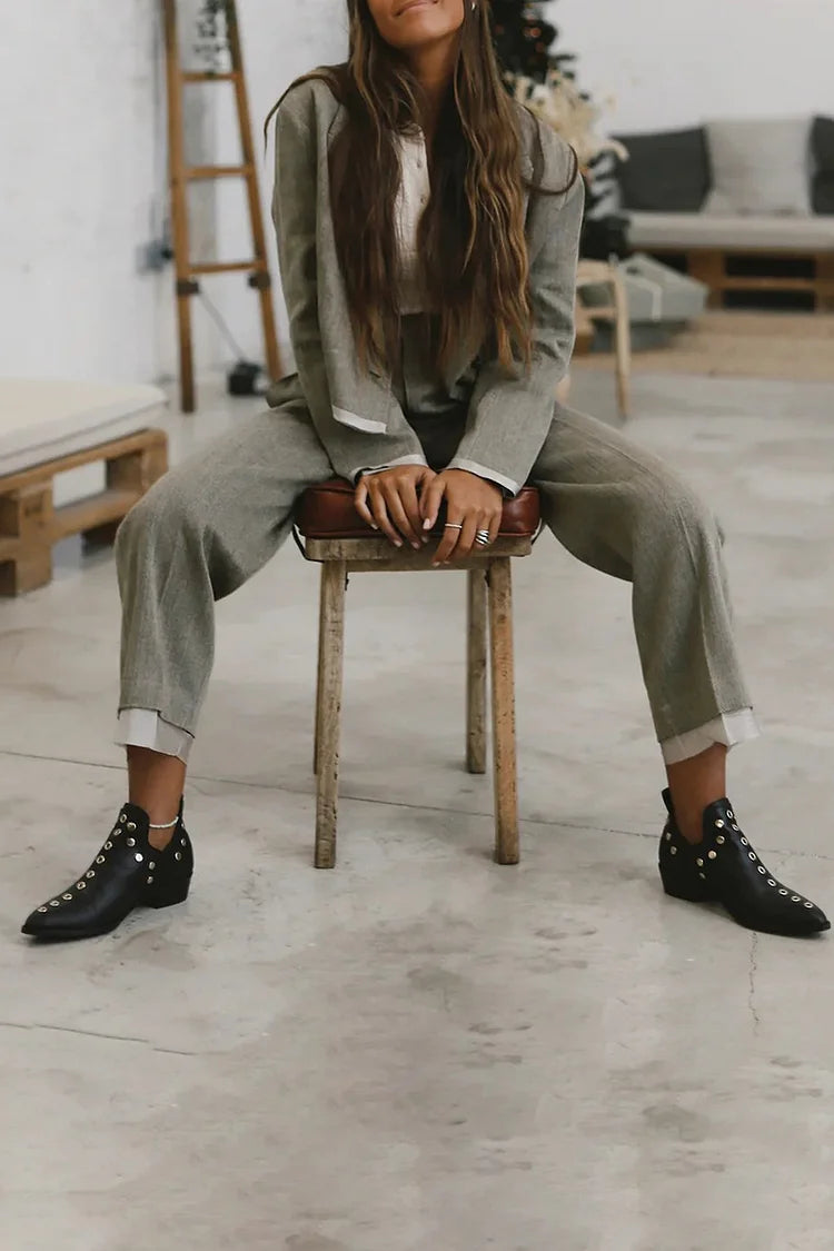 STUDDED ANKLE BOOT