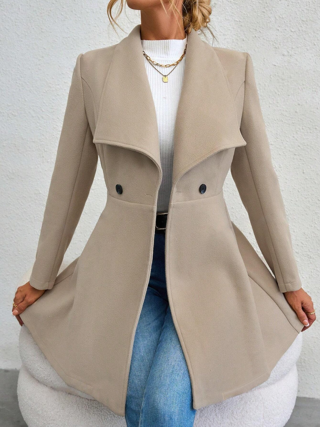 Ella™ - Elegant Button-Up Coat