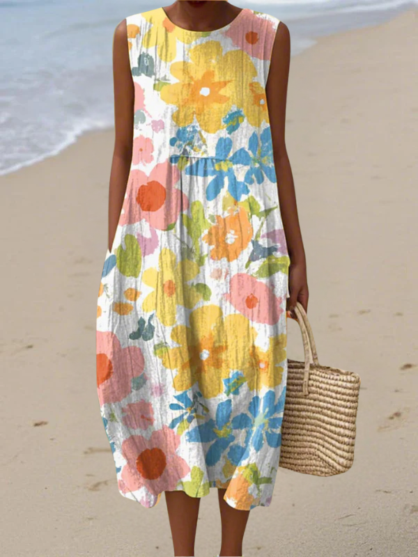 Victoria | Midi Floral Dress