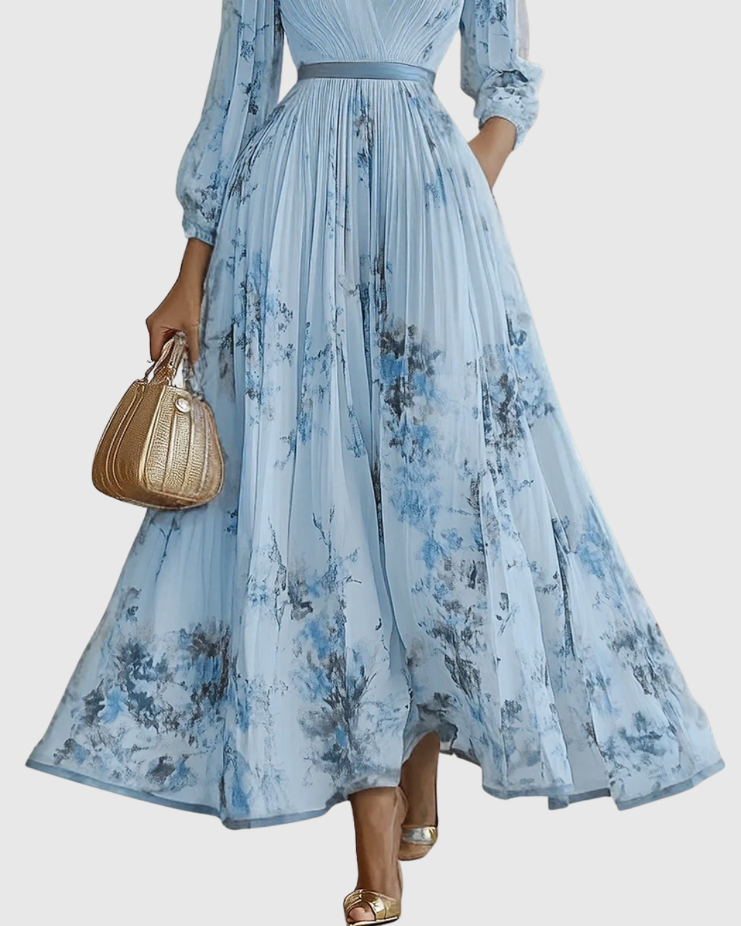 Siena™ | Elegant Pleated Maxi Dress