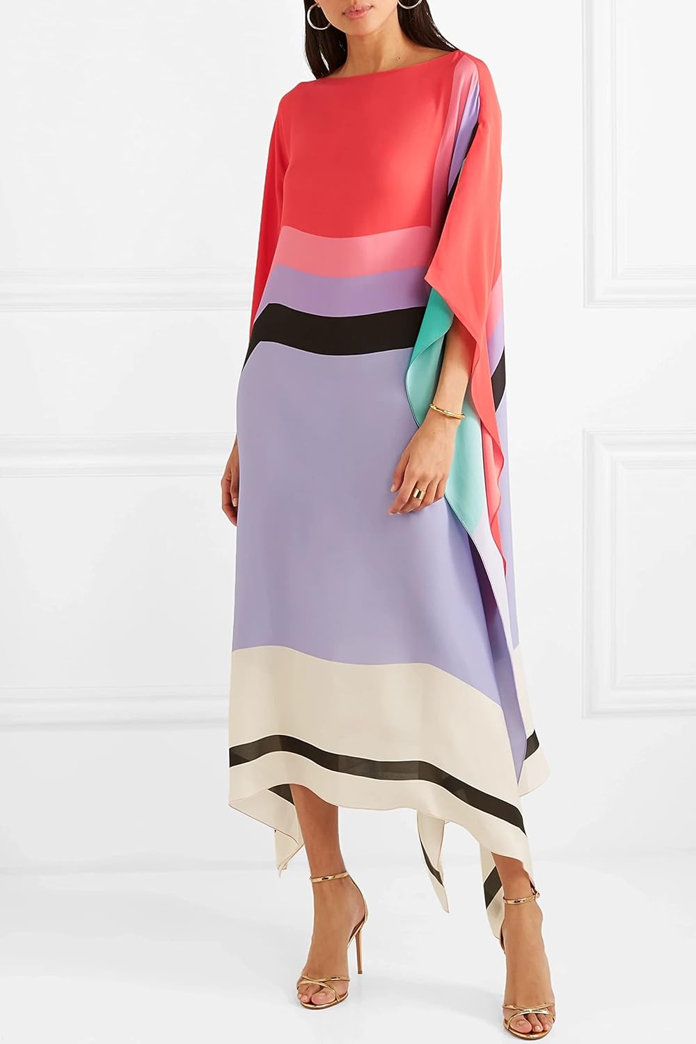 Xyrelvyn – Elegant Colorblock Maxi Dress