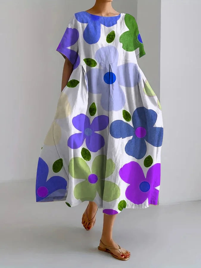Florence™ | Flattering Summer Floral Maxi Dress