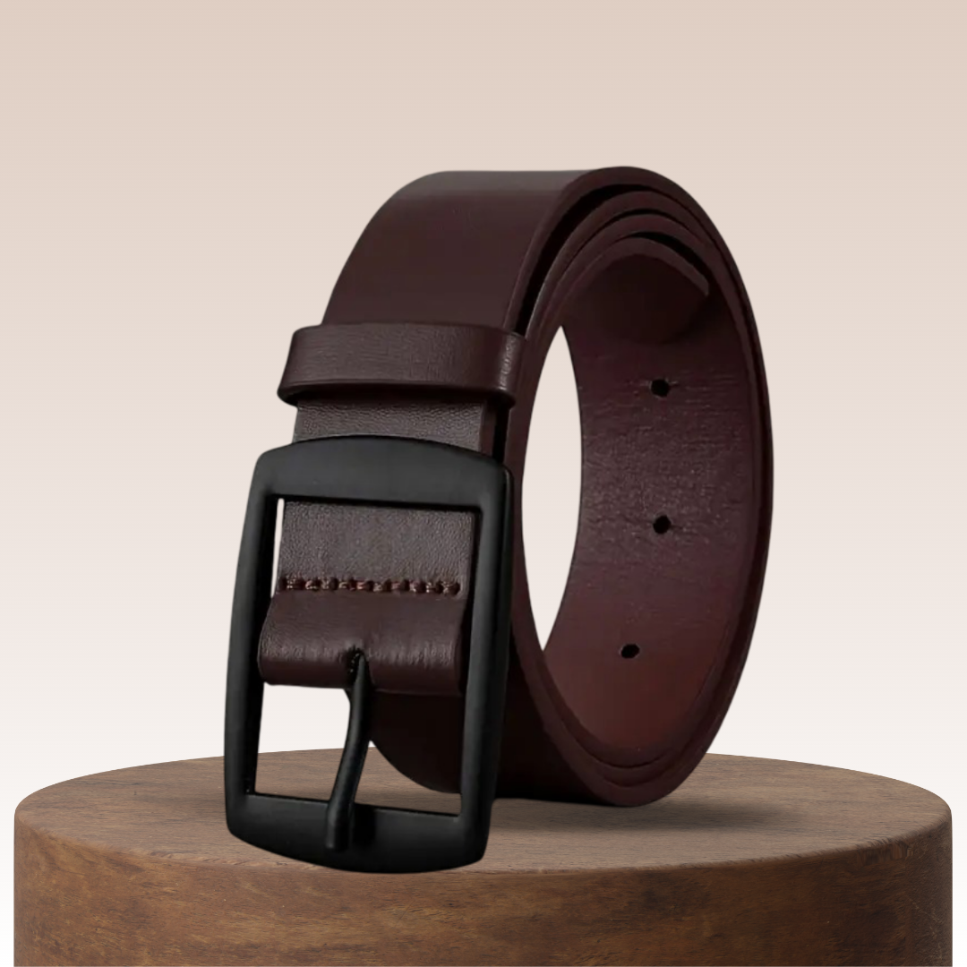 Milan - Belt with Square Alloy Buckle