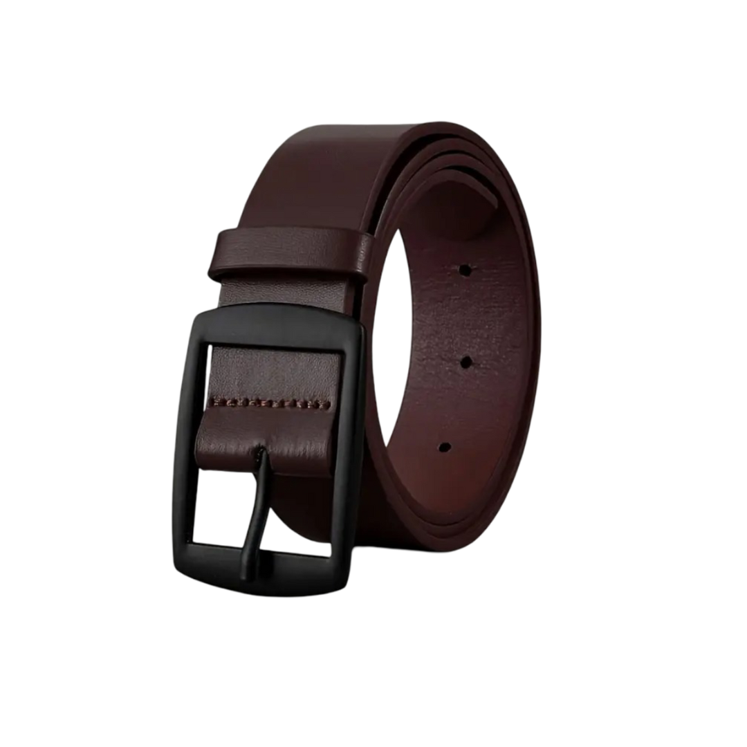 Milan - Belt with Square Alloy Buckle