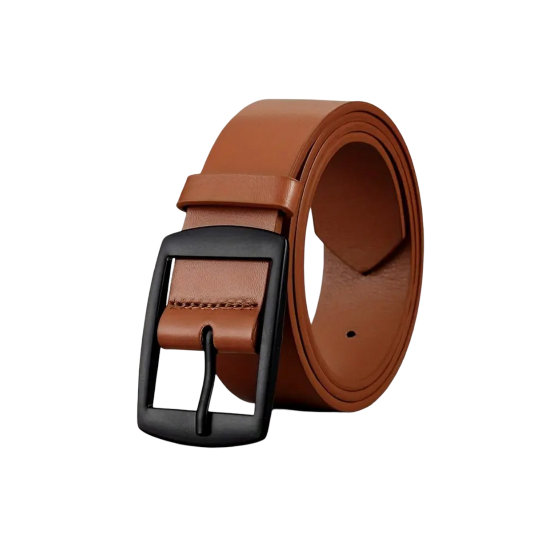 Milan - Belt with Square Alloy Buckle