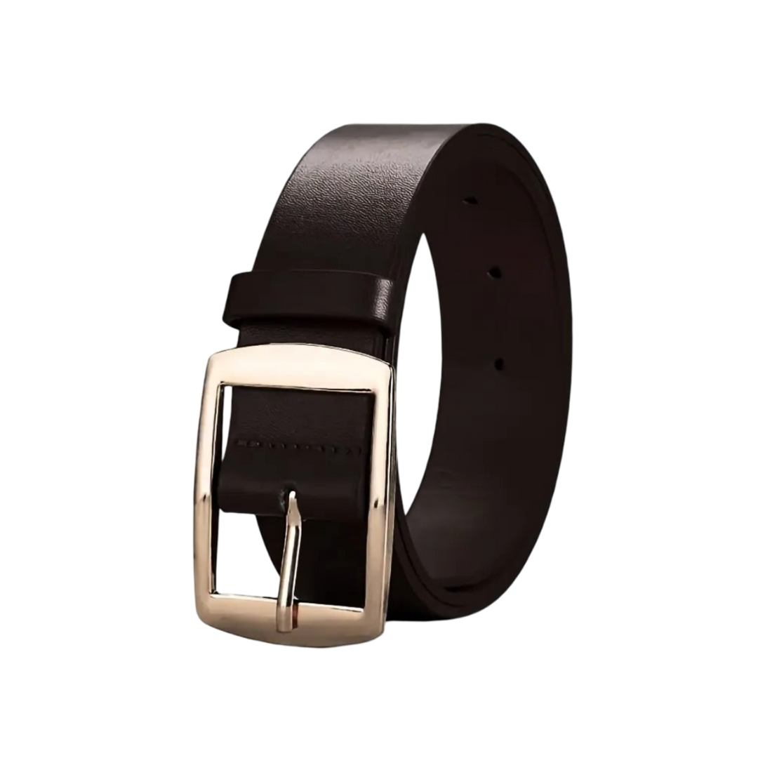Milan - Belt with Square Alloy Buckle