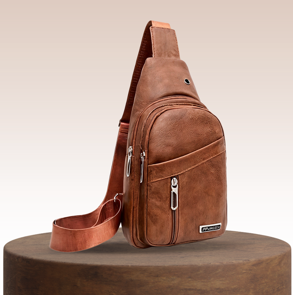 Lennox | Leather Sport Crossbody Bag for Men