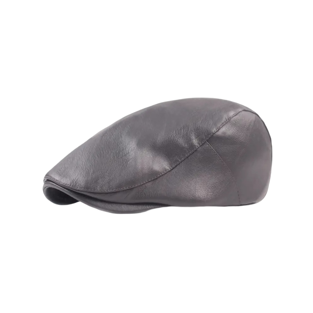 Alaric | Vintage Leather Flat Cap