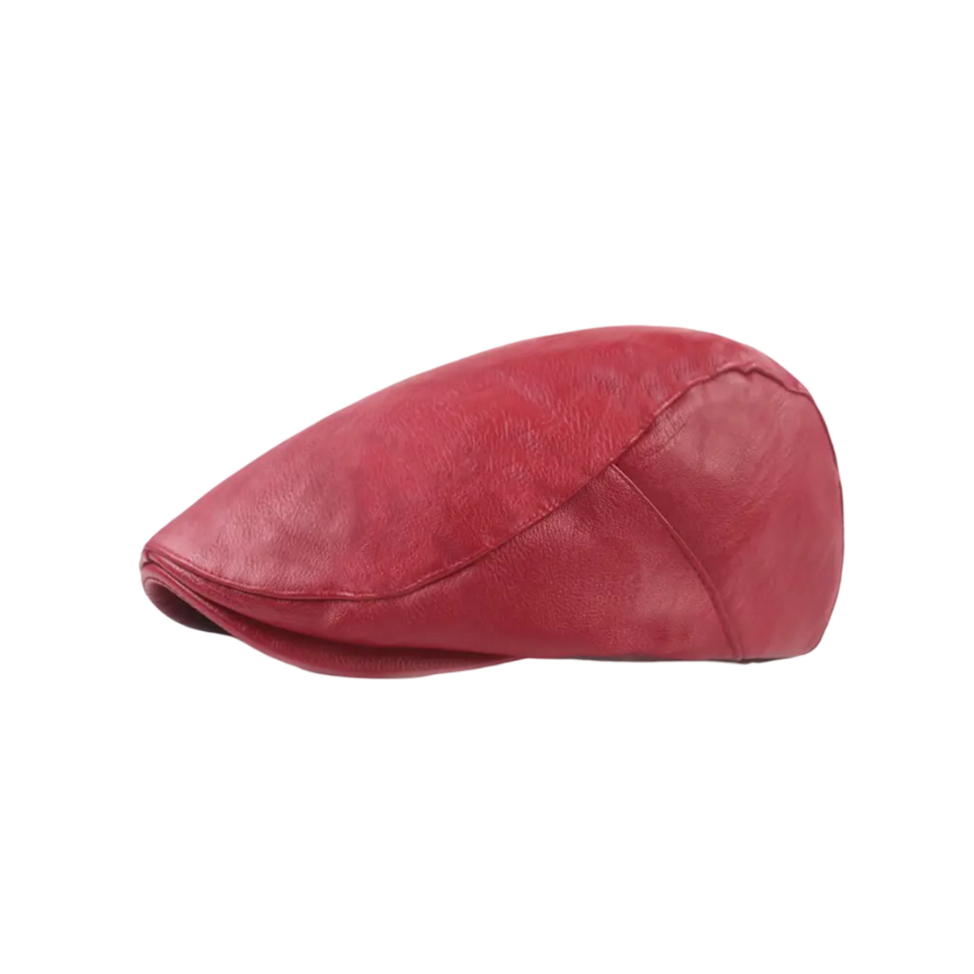 Alaric | Vintage Leather Flat Cap