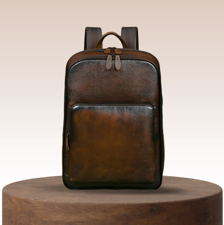 Bennett | Full Grain Leather Laptop Backpack “Professor”