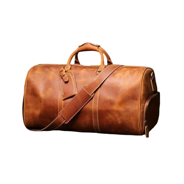 Montgomery | Genuine Top-Grain Leather Duffel Crossbody Bag