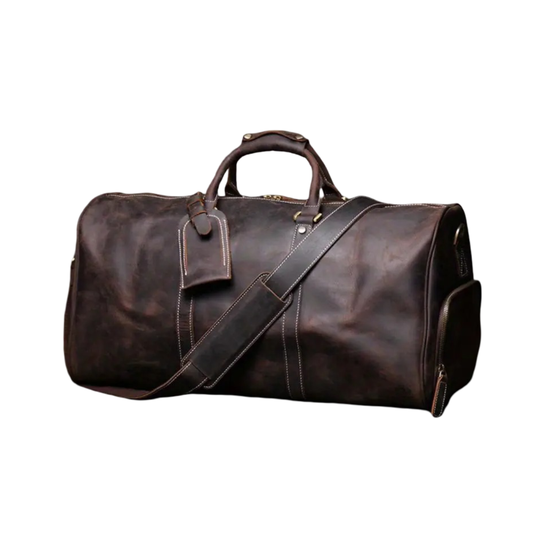 Montgomery | Genuine Top-Grain Leather Duffel Crossbody Bag