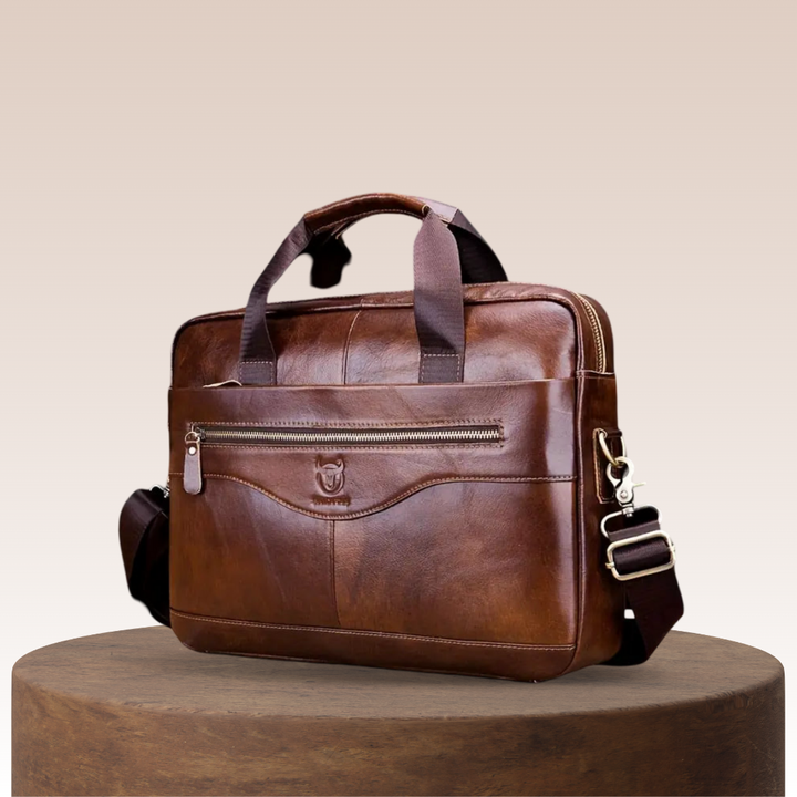 Jacob | Leather Large Briefcase Messenger Bag