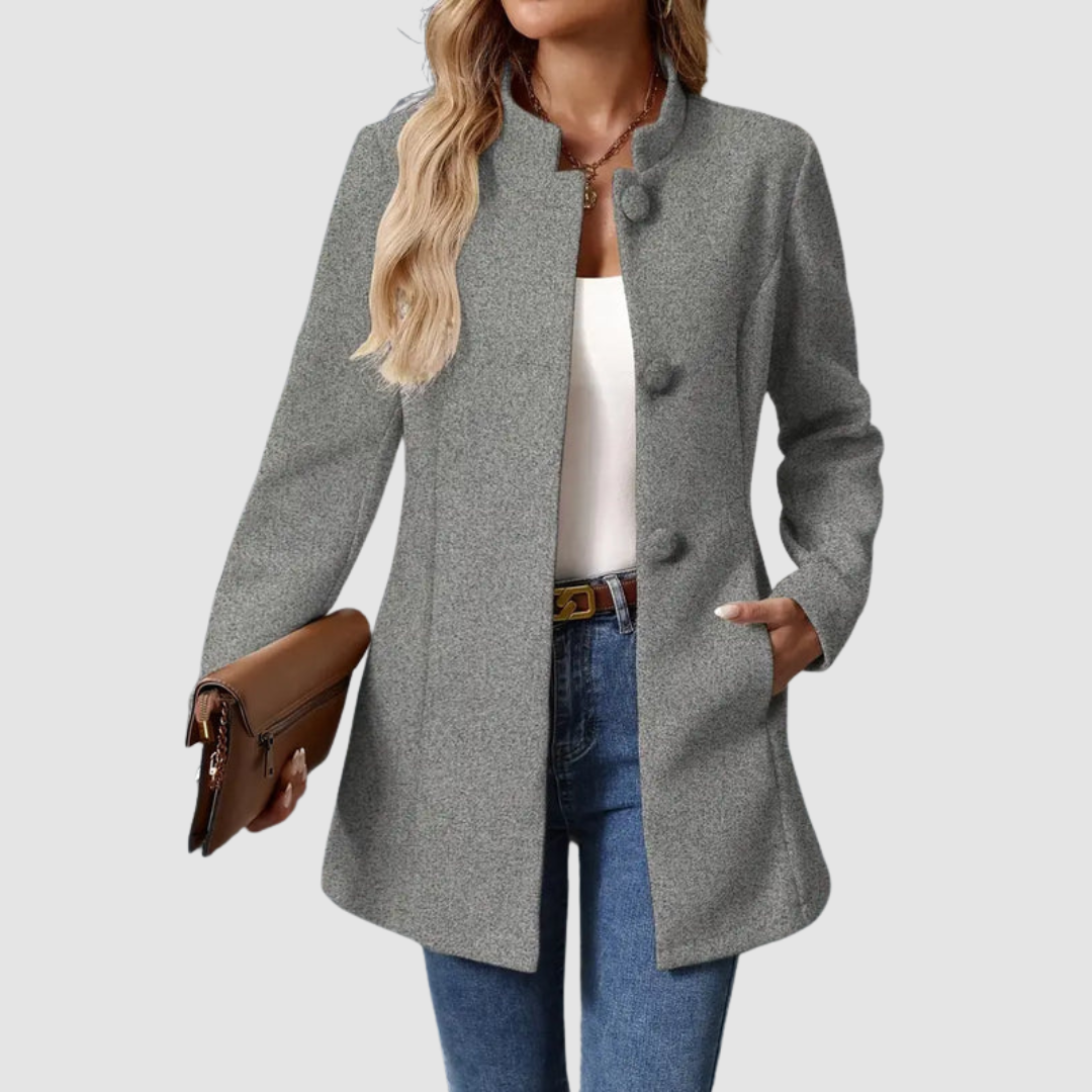 Modique™ - Elegant & Timeless Coat with Stand-Up Collar