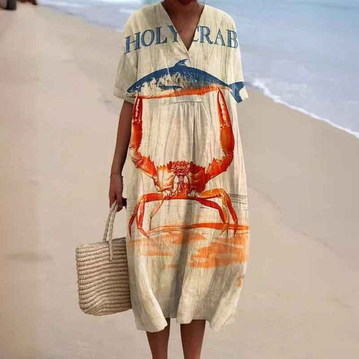 Hannah - Animal Print Vintage Dress