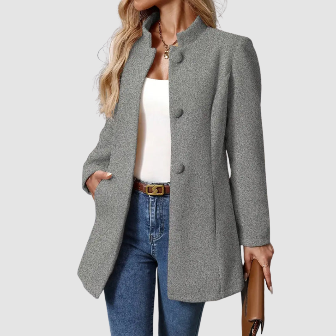 Modique™ - Elegant & Timeless Coat with Stand-Up Collar