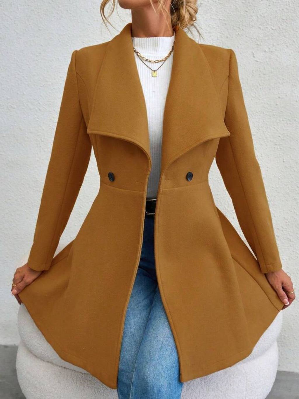 Ella™ - Elegant Button-Up Coat