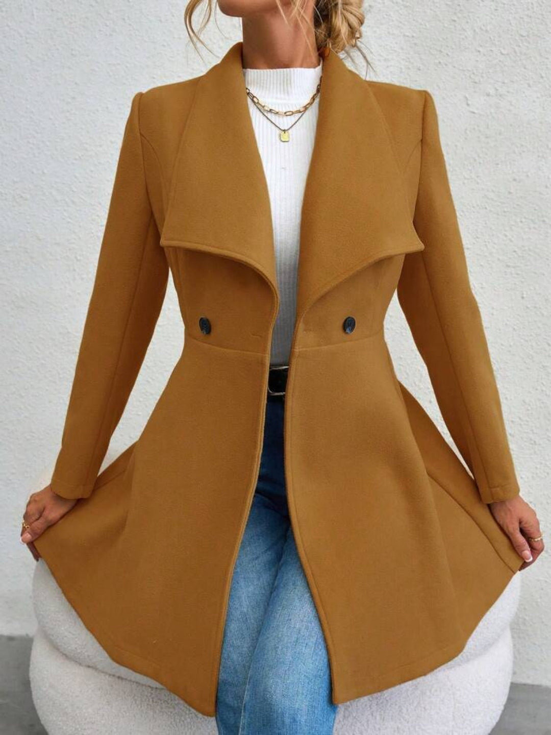 Ella™ - Elegant Button-Up Coat