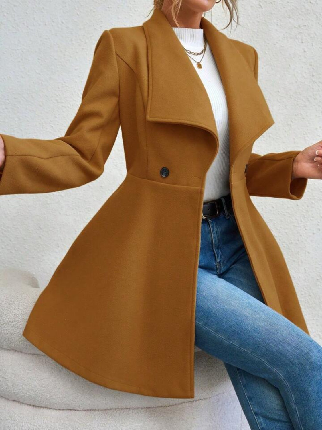 Ella™ - Elegant Button-Up Coat