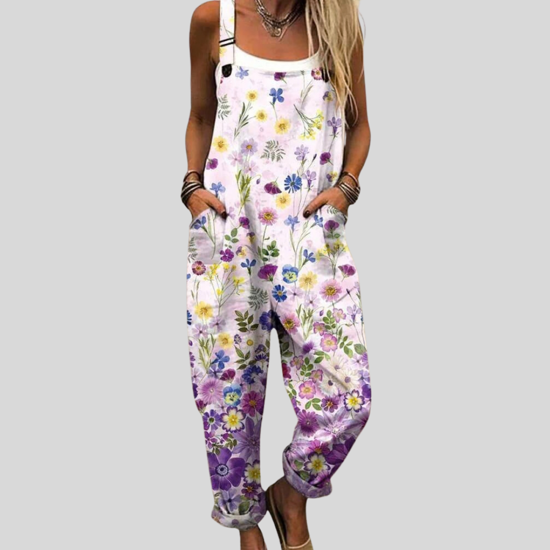 Paula - Comfortable Printed Overalls